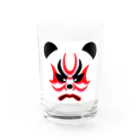 日々好日屋2号店の隈取りパンダ Water Glass :front