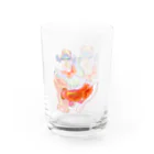 あやるの更紗蝶尾（文字無し） Water Glass :front