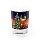 GALLERY misutawoのプラハ 夜のクリスマスツリーとティーン教会 Water Glass :front