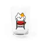  ふじねこ屋のテナーパンねこ Water Glass :front