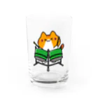  ふじねこ屋のダブルギターパンねこ Water Glass :front