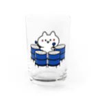  ふじねこ屋のテナーベースパンねこ Water Glass :front