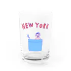 NIKORASU GOの＜ドラマ衣装着用デザイン＞ダジャレデザイン「にゅーよーく」＜NEWYORK＞＊このデザインがドラマあのキスの衣装に使われていた模様、松坂桃李さんがきてるのみたよお グラス前面