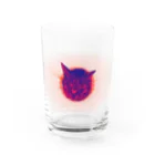 りのりのザウルスのThe cat sleep safely in space. Water Glass :front