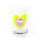 おばあちゃんのサンタうさぎ Water Glass :front