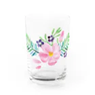 リラックス商会の水彩花柄気分 Water Glass :front