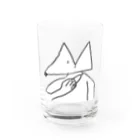 エッフェル塔のショップのパンク犬 Water Glass :front