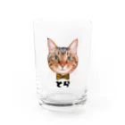 CAT CROWNのまんまる寅次郎 Water Glass :front