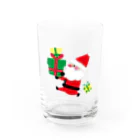 遊びママのXmas Water Glass :front