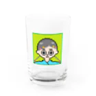 ドット絵で遊ぼ！の花飾りの女の子 Water Glass :front