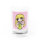 sawのぶりっ子ちゃんズ💜🐛 Water Glass :front