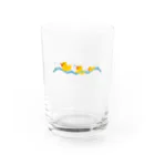 machiwowのぷかぷかあひる Water Glass :front