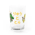 Siderunの館 B2の龍と虎 Water Glass :front