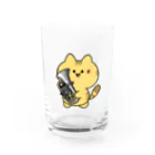  ふじねこ屋のユーフォニアムねこ（銀） Water Glass :front