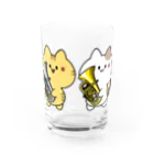  ふじねこ屋のユーフォニアム吹きのねこたち Water Glass :front