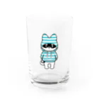 チャーナのアイテムショップのバカンス犬 Water Glass :front