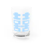 Atelier.a.dot アトリエ・エードットのダブルハピネス×a. パステルブルー Water Glass :front