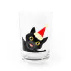 SHOP ベアたんの黒猫のやまとくん Water Glass :front