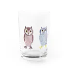 suzuejyaのふくろうふくろう Water Glass :front