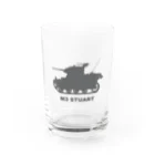 puikkoのM3軽戦車スチュアート（グレー） Water Glass :front