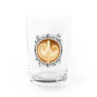 Prism coffee beanの【Lady's sweet coffee】ラテアート エレガンスリーフ / With accessories Water Glass :front