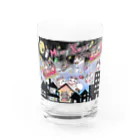 こころのお店のにゃんタクロースのクリスマス Water Glass :front