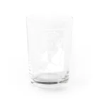 山形屋米店の【白プリント】ベートーヴェン Water Glass :front