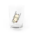 ＋Whimsyのブランコねこ Water Glass :front