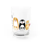 Mrs.Bean/ミセスビーンのマトリョーシカ 犬＆骨(おやつ) Water Glass :front