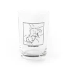 YamamoriMeidoの寝ているトイプードル Water Glass :front