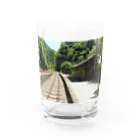 Love Trainの駅舎と線路と… Water Glass :front