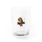 Cinnamoniaのメリークリスマスロビンちゃん Water Glass :front