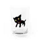 のほほん屋の黒猫さん Water Glass :front