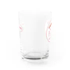 酒好きサウナーの店の萬珍宝くん両面 Water Glass :front