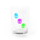 Siderunの館 B2の３色のドットドクロさん Water Glass :front