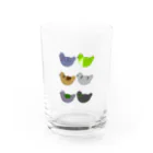 くるっぽShopのハトの仲間たち Water Glass :front