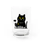 kocoon（コクーン）の嵐を招く黒猫 Water Glass :front