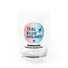 Teal Blue CoffeeのTEAL BLUE AIRLINES Water Glass :front