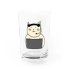 ＋Whimsyのコールセンターねこ Water Glass :front