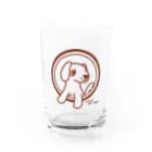 ari designのつけまつげな犬 Water Glass :front