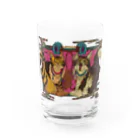 ねこのLAPHCONESSの透過スタイル　阿吽の狛猫ラフ子とヴーリン Water Glass :front