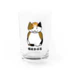 昼行灯の猫をかぶる Water Glass :front