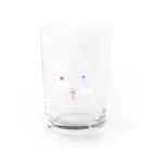 PULL OUTのずっと一緒_ホワイト Water Glass :front