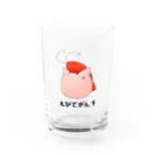 靑色研究所の【おもち】えびでがんす Water Glass :front