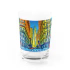 GALLERY misutawoのニューヨーク フルトンストリートの朝 Water Glass :front