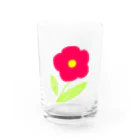 RIBBONSのお花（カラフル） グラス前面