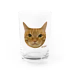 猫カフェ ぶぅたんグッズショップの絵文字マビくん Water Glass :front