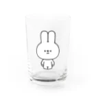 こつｗのおみせの量産うさぎ ノーマル Water Glass :front