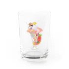 ahihoのピーチパフェ Water Glass :front