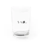 もつれ毛のうつ病（かも） Water Glass :front